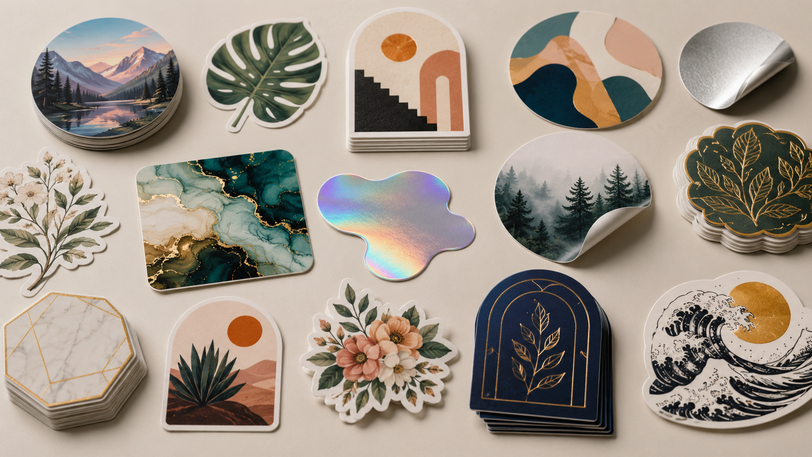 Custom printed stickers by Graficative