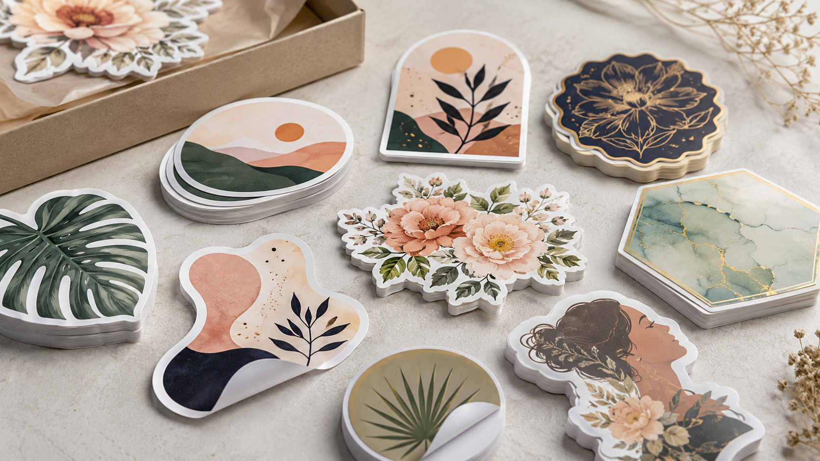 Custom shape cut stickers by Graficative