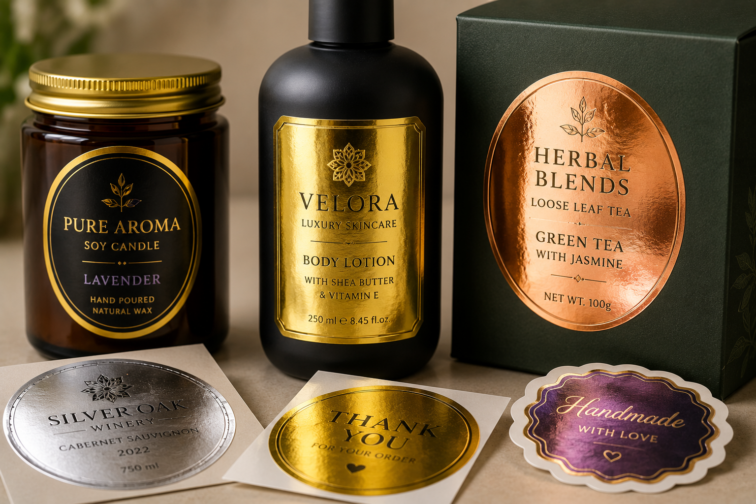 Foil labels by Graficative