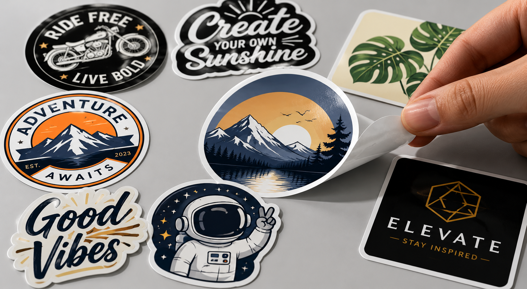 Durable vinyl stickers by Graficative
