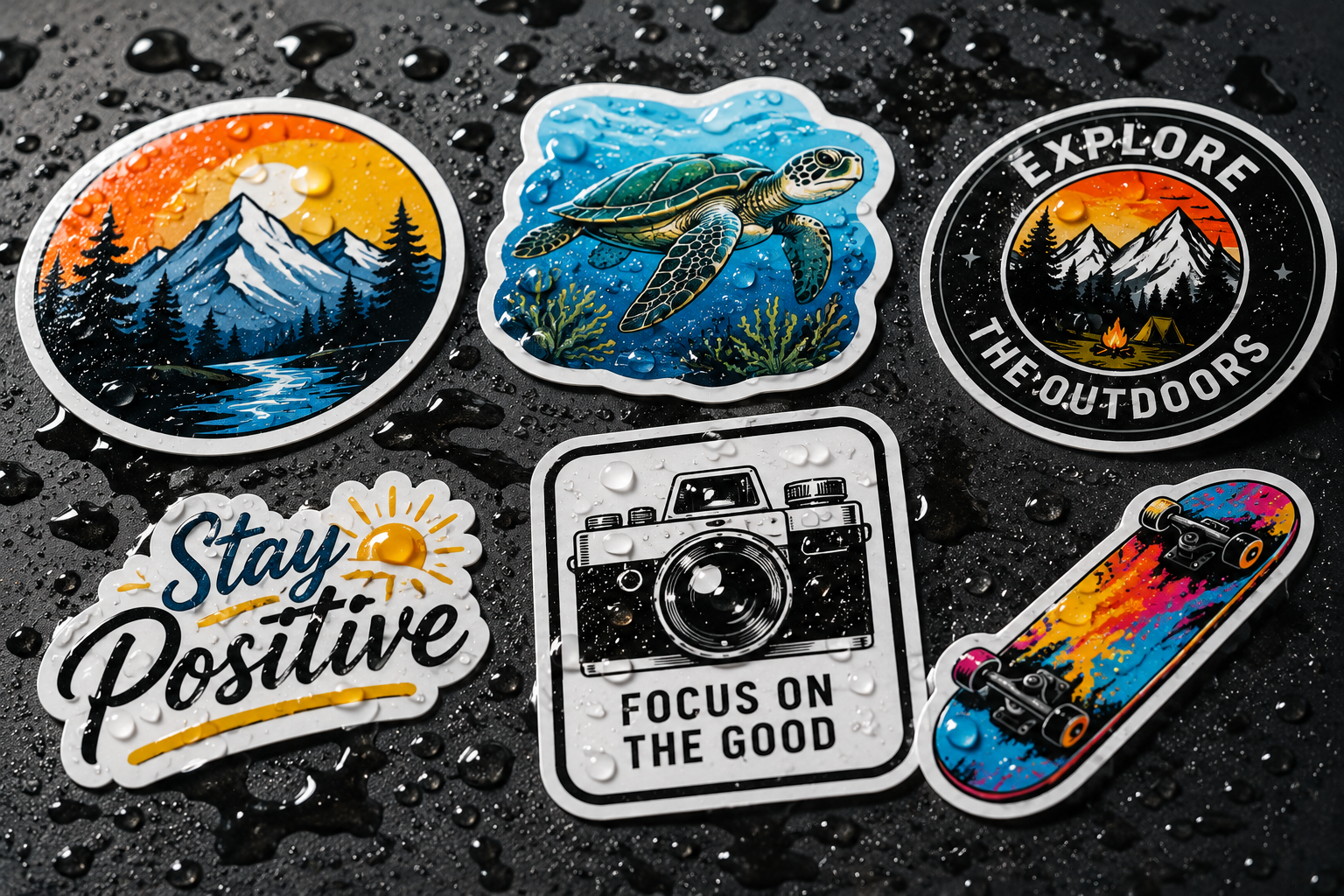 Waterproof stickers by Graficative